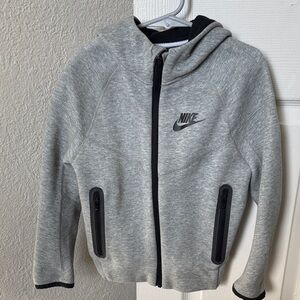 Nike Kids Heather Gray Zip-Up Hoodie